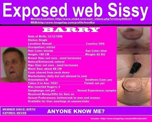 BARRY - old web links on card