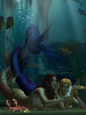 A Fantasy with Two Mermaids