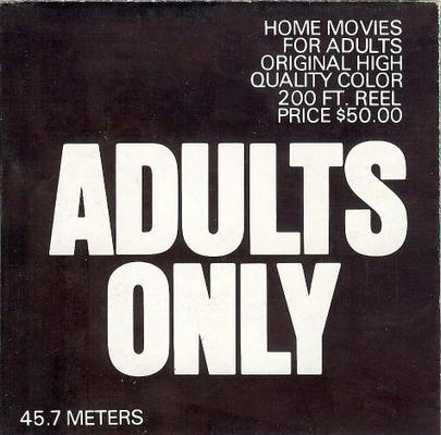 Adults Only Film Catalogue