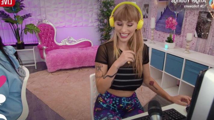 Angel Youngs - Sexy Streamer Goes All The Way