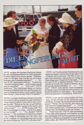 Die Ent- Jungferungs- Fahrt