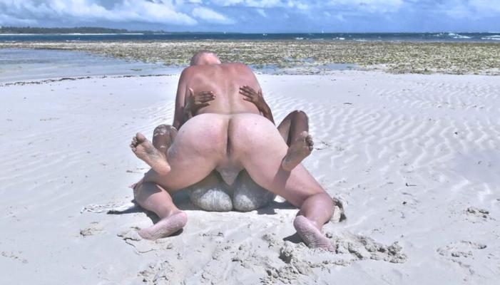 Beach fucking, interracial beach fucking porn in Africa