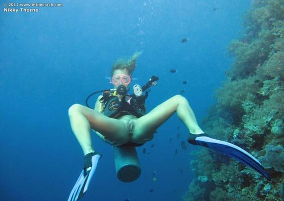 Nude underwater