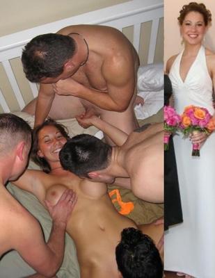 Before and After - she! a BRIDE - she had naughty times