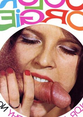 Orgía de color de revista vintage