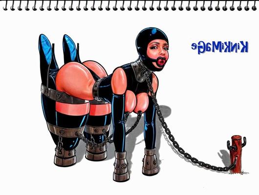 Bondage Cartoon & D women in BDSM troubles 